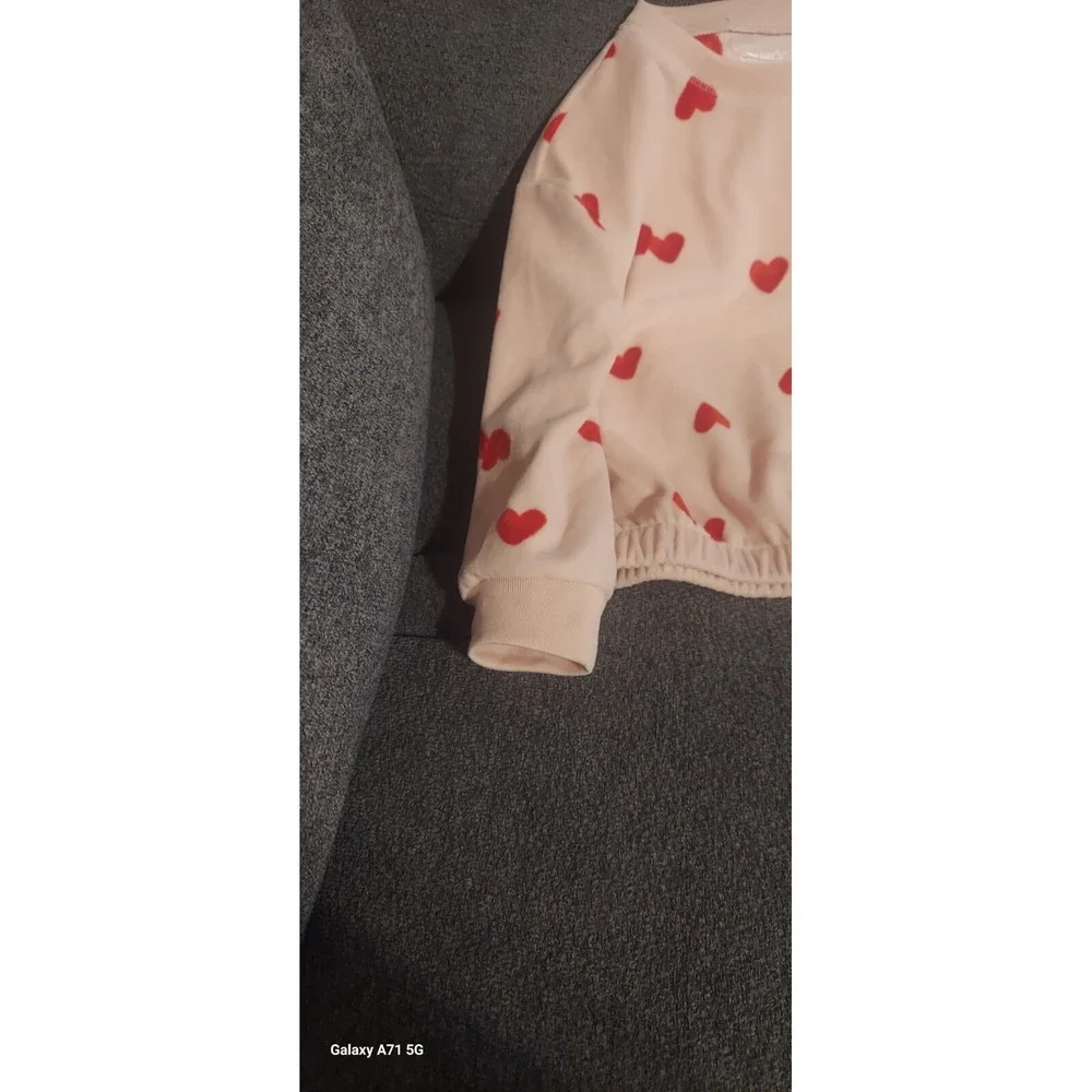 Carters 2 Piece Valentines Toddler Outfit Pink‎ Sweatshirt With Shorts. Size 2T